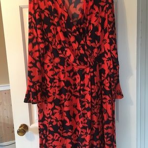 London Times faux wrap dress. NWOT.
